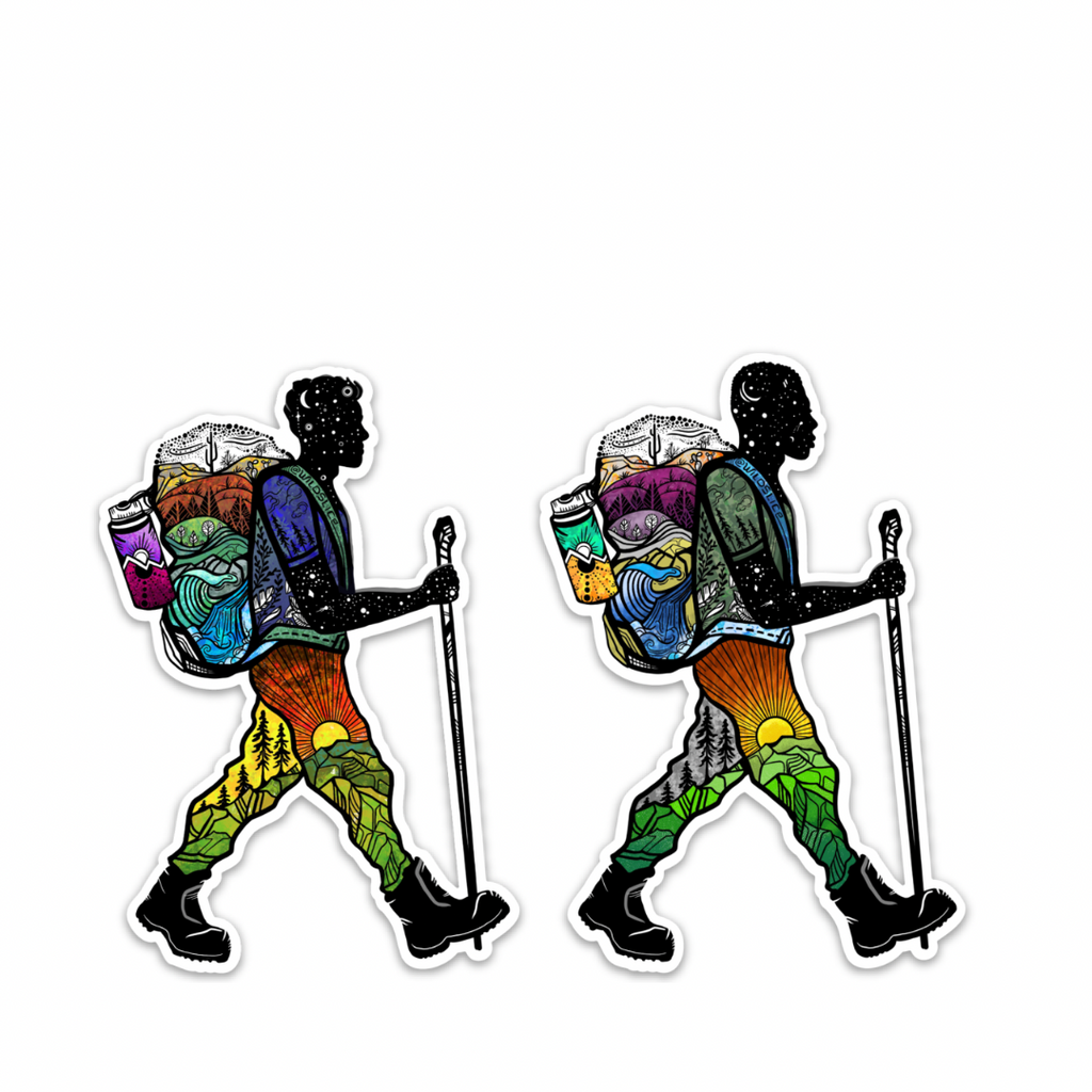Hiker Guy #2 Stickers