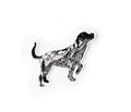 Hiking Dog 3” sticker
